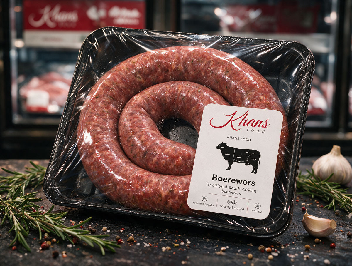 Khan's-made sausages and kebabs